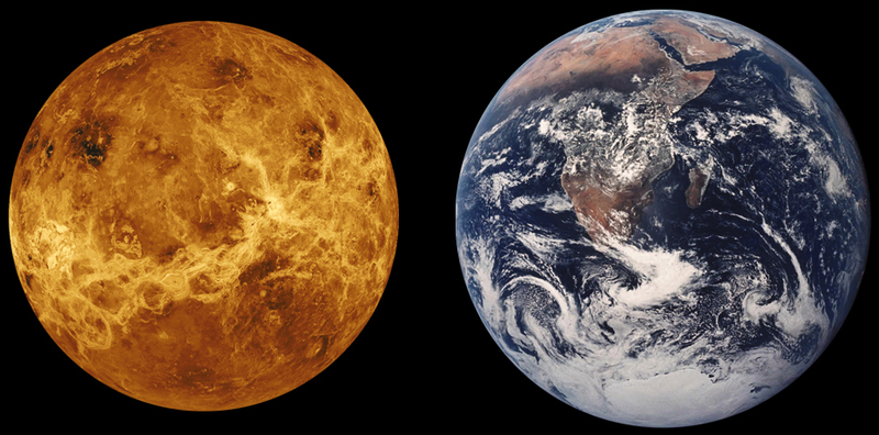 Venus Earth comparison