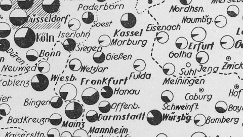 map of bombing sites in Germany during WWII