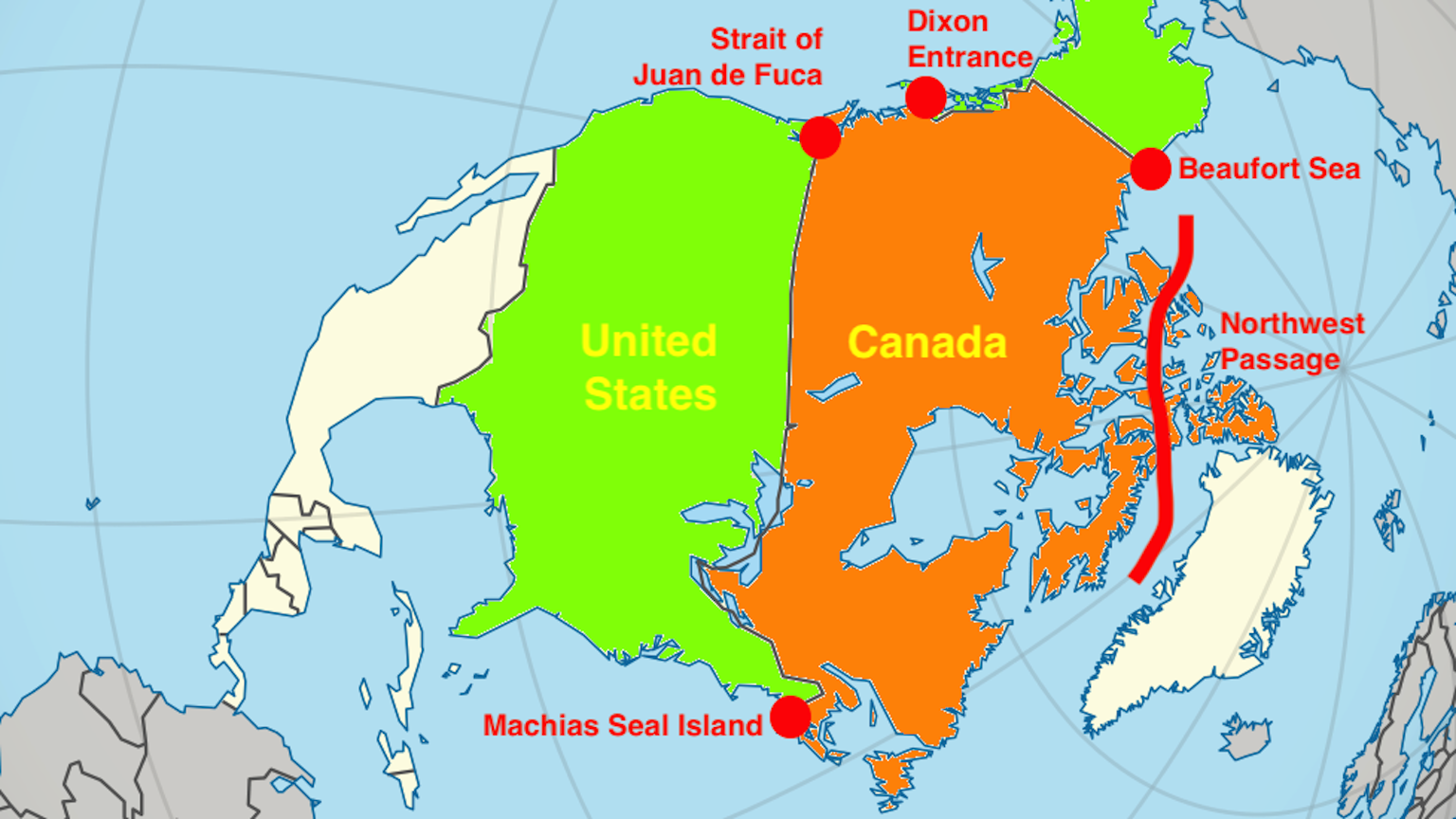 U.S.-Canada territorial disputes