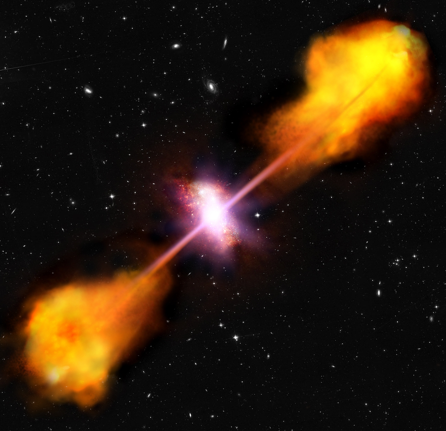 active supermassive black hole quasar