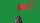 A red flag on top of a gray rock, with the right side dissolving into particles—like automatic habits breaking apart—set against a solid green background.
