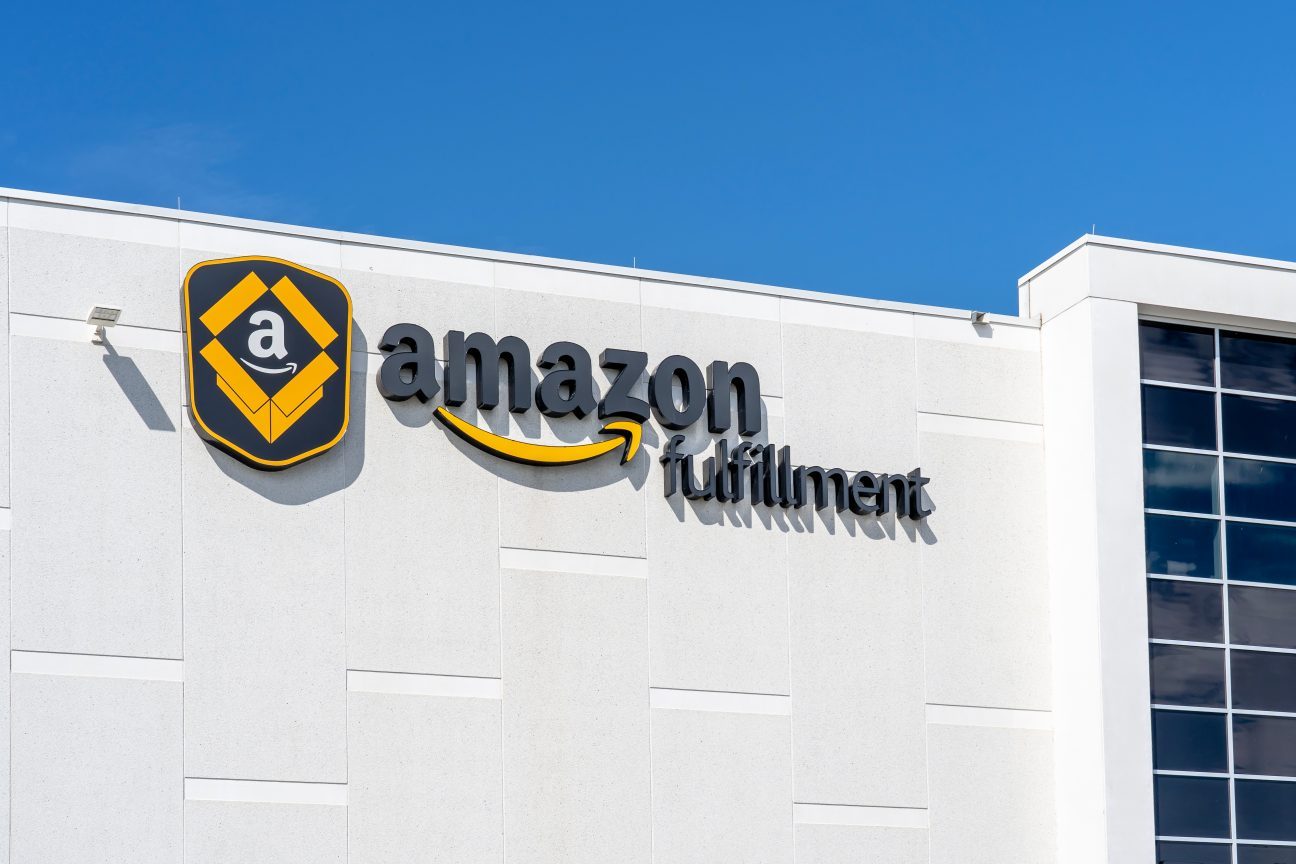 An Amazon fulfillment center.