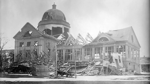 Building destroyed by the Halifax Explosion. Library of Congress Prints and Photographs Division Washington, D.C.