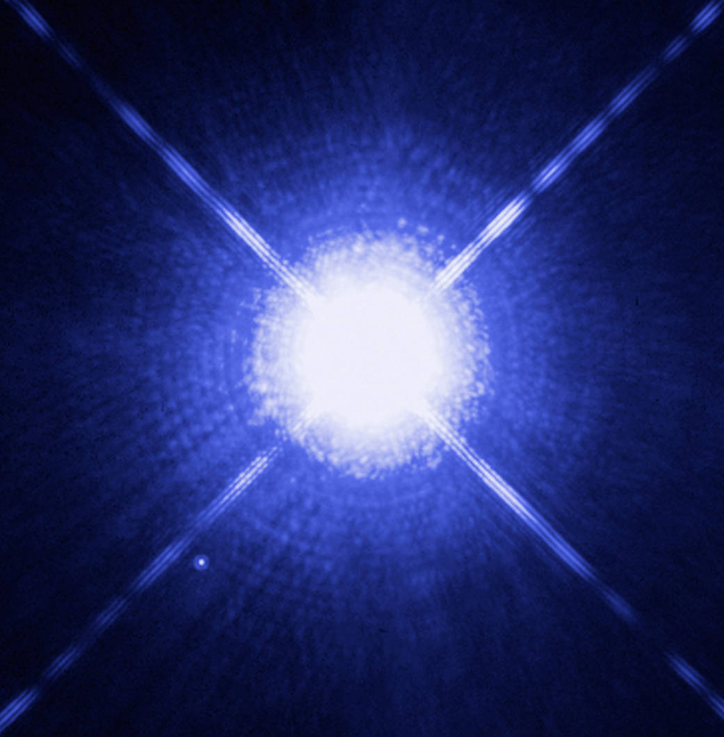 Sirius A and B white dwarf