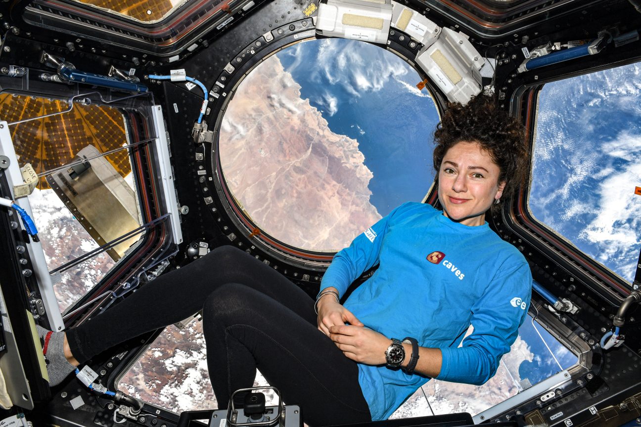NASA astronaut Jessica Meir aboard the International Space Station