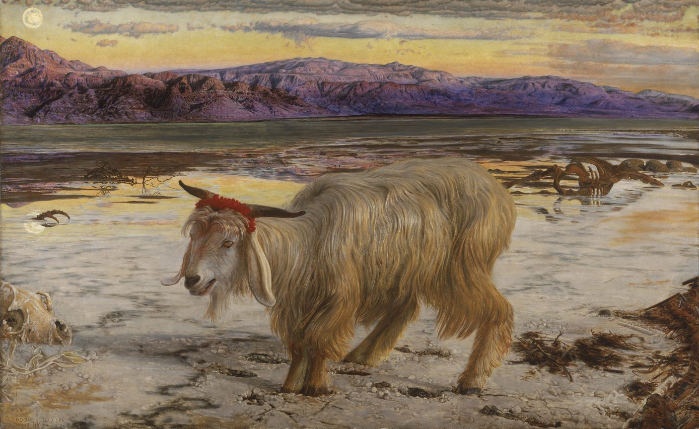 "The Scapegoat," a 19th-century painting by William Holman Hunt
