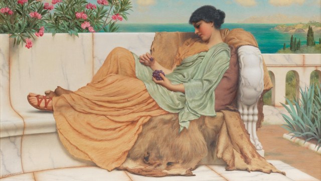 "La Dolce far Niente," a 1904 oil painting by John William Godward