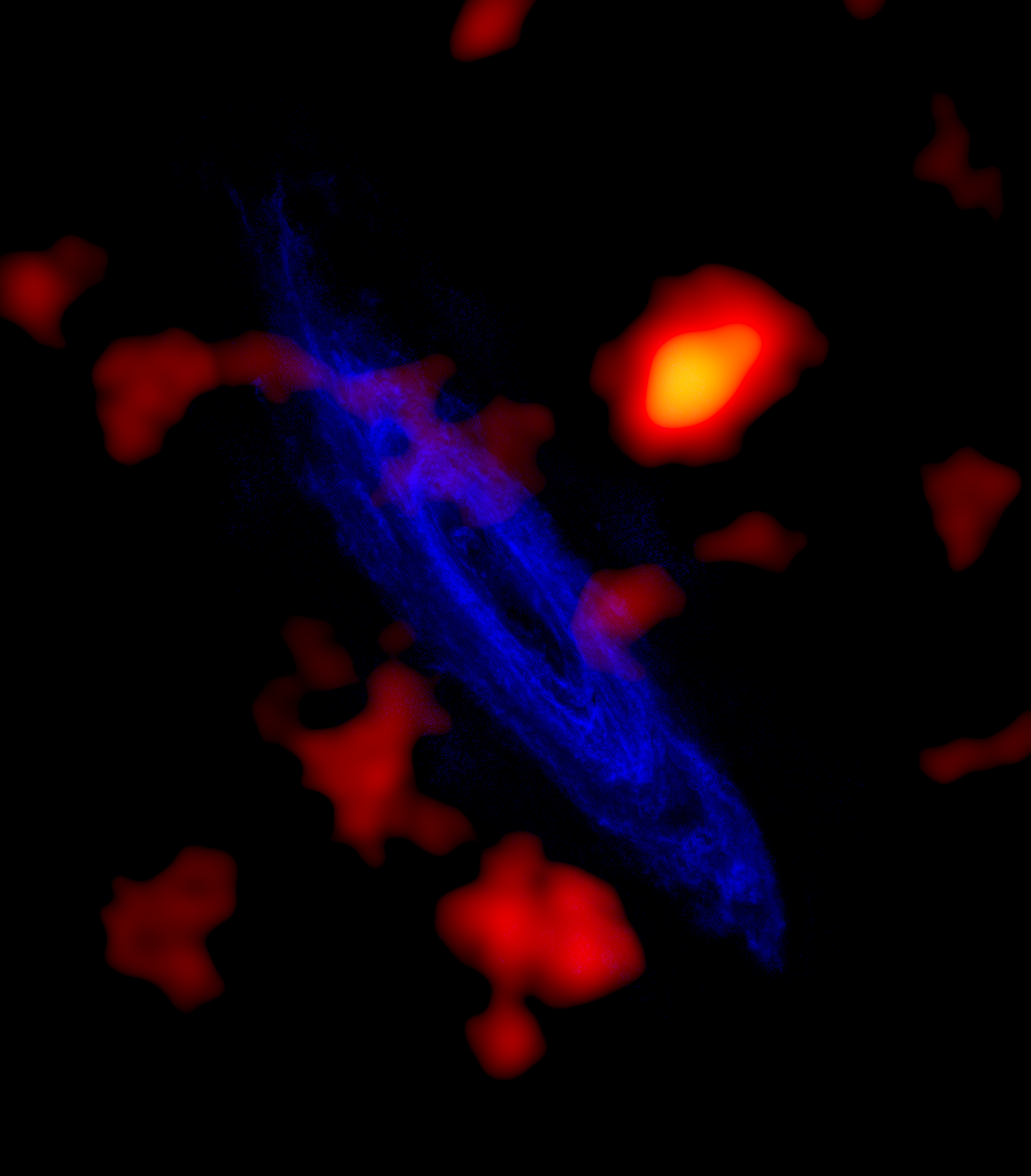 Ghosts of andromeda molecular clouds