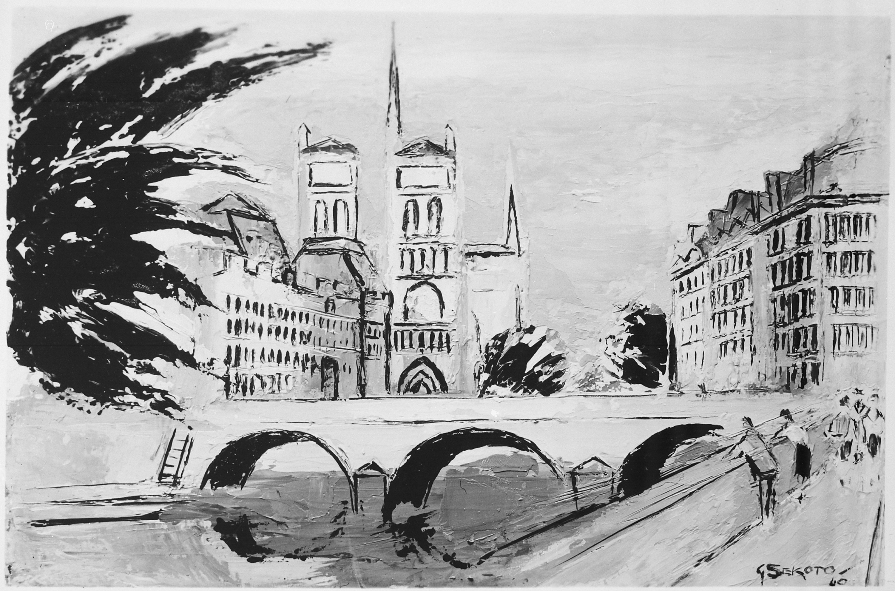 The Notre Dame Church by Sekoto. 