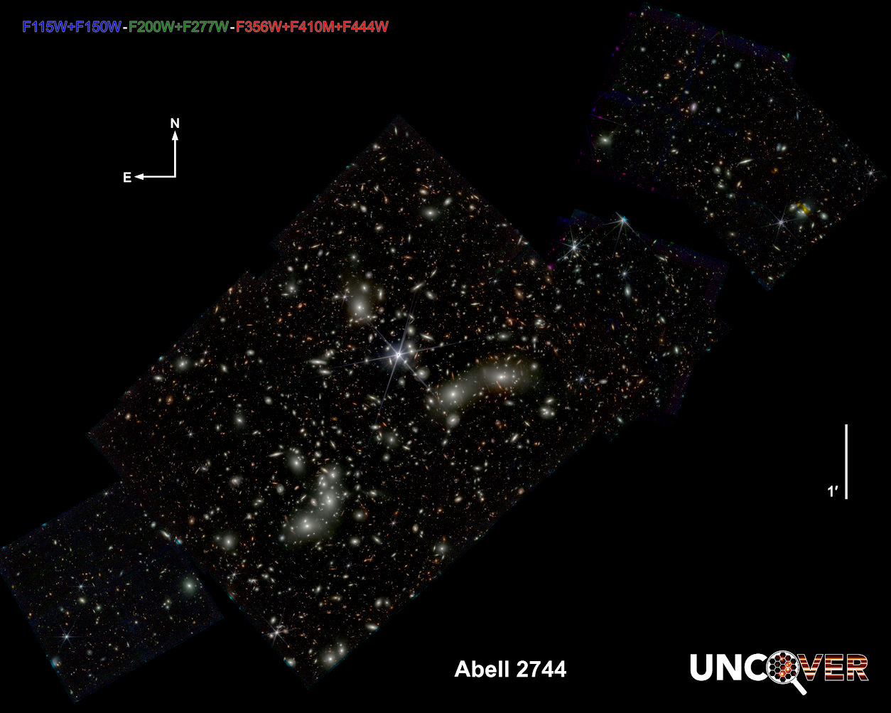 full frame mosaic no annotation scale bar JWST