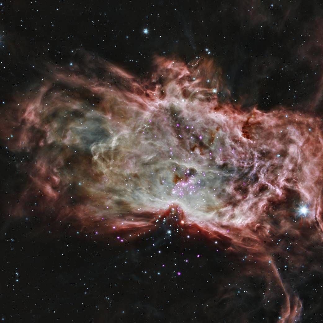 flame nebula infrared spitzer