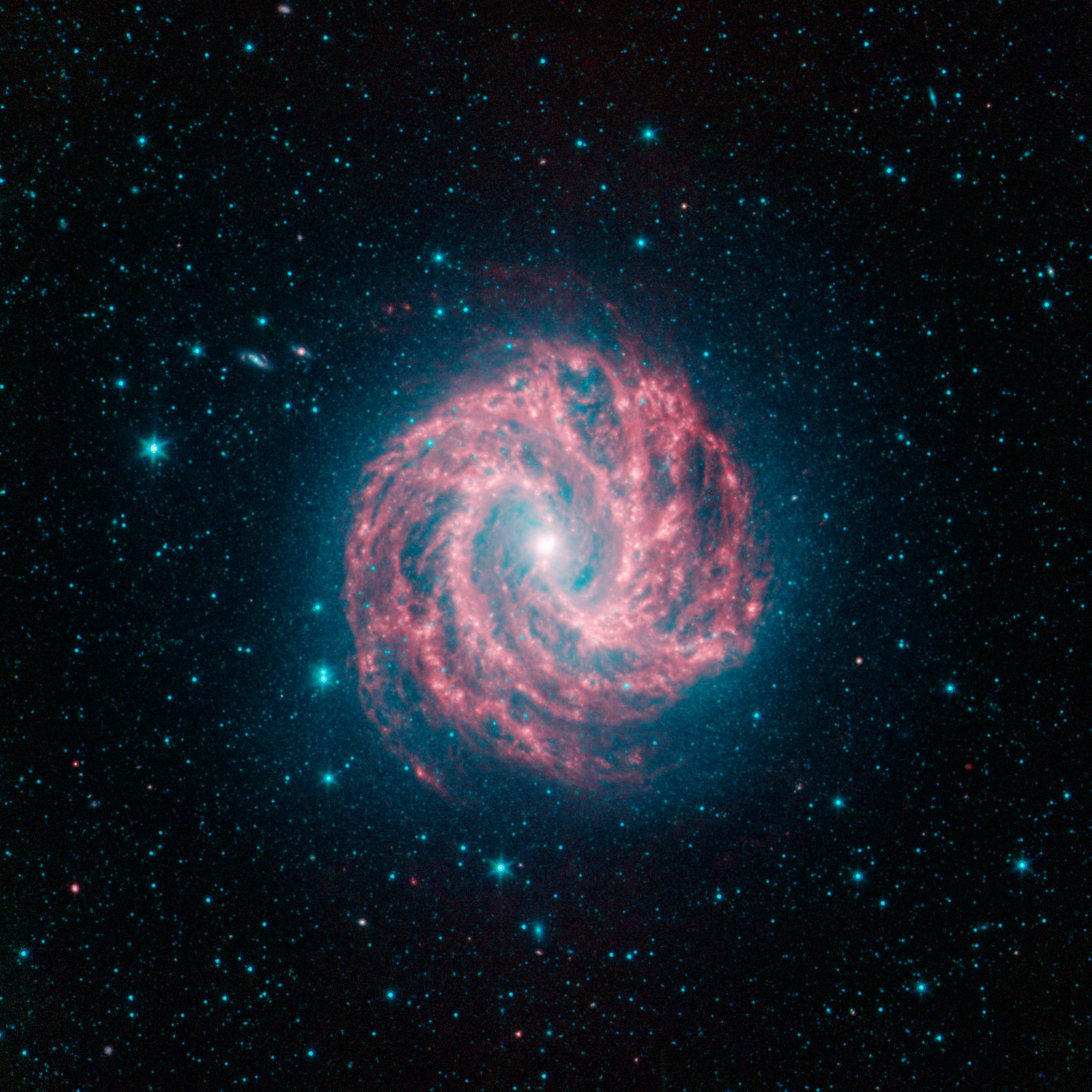 southern pinwheel m83 spitzer