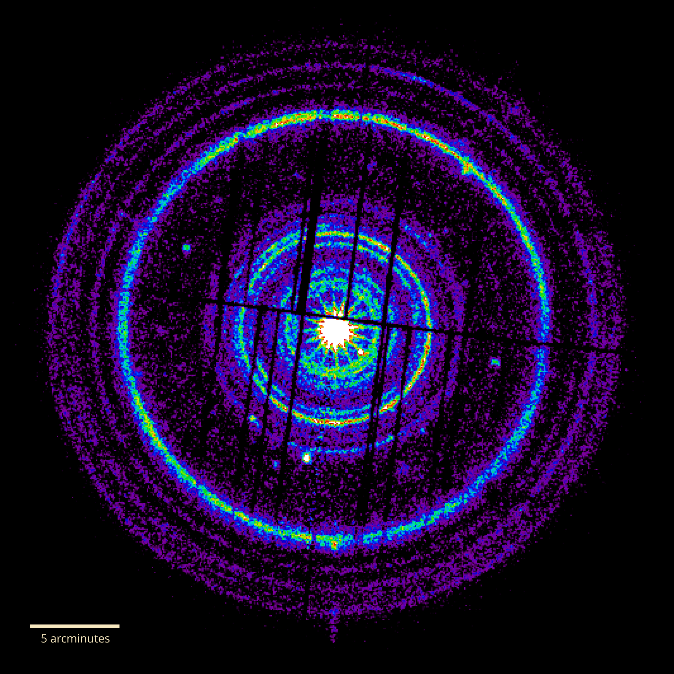 concentric circles around bright GRB 221009A