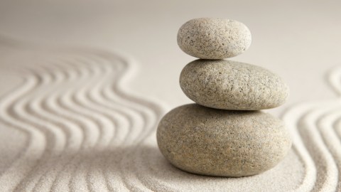 A stack of rocks sitting on top of each other.