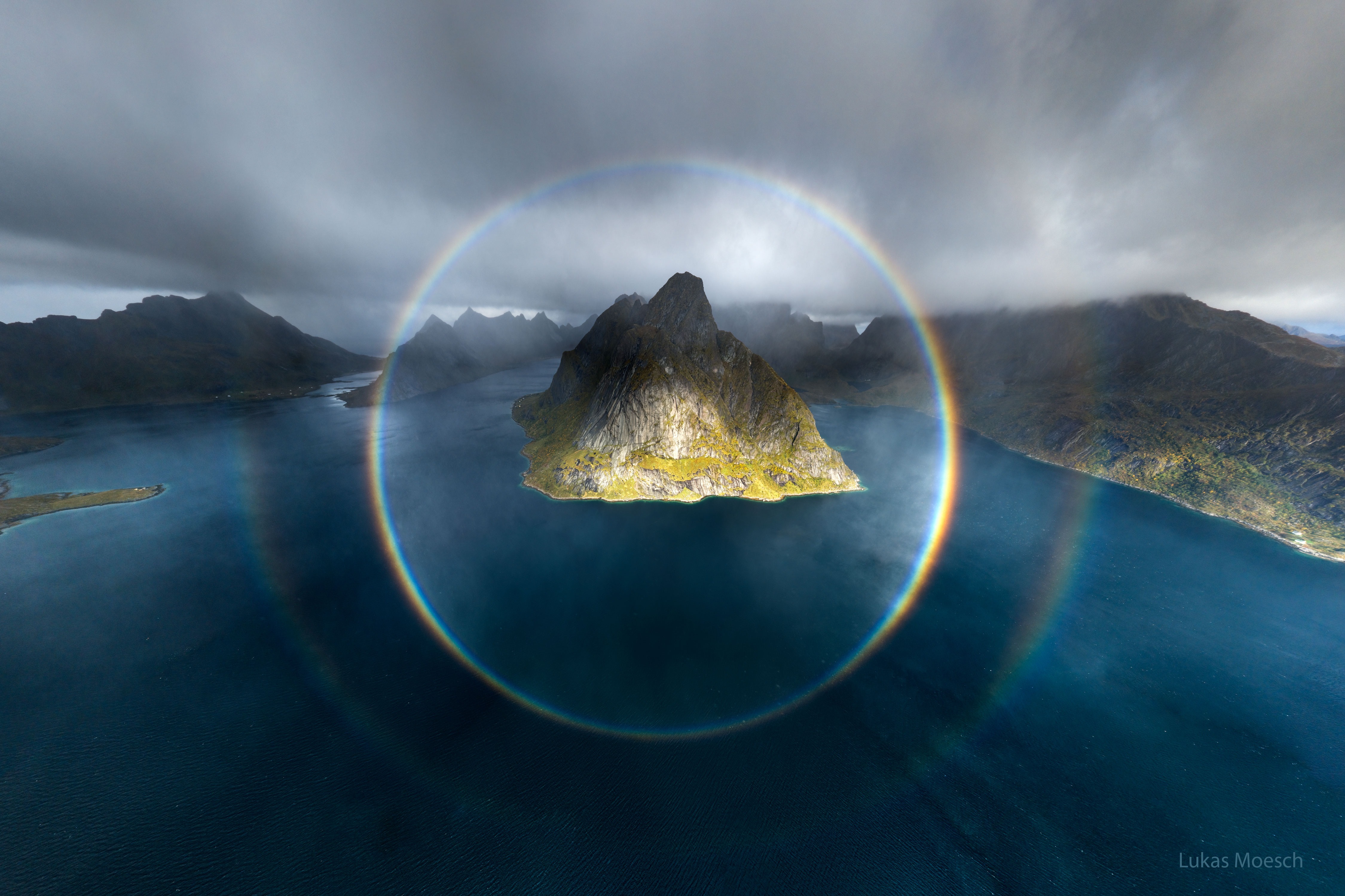 full circle rainbow ring optics physics