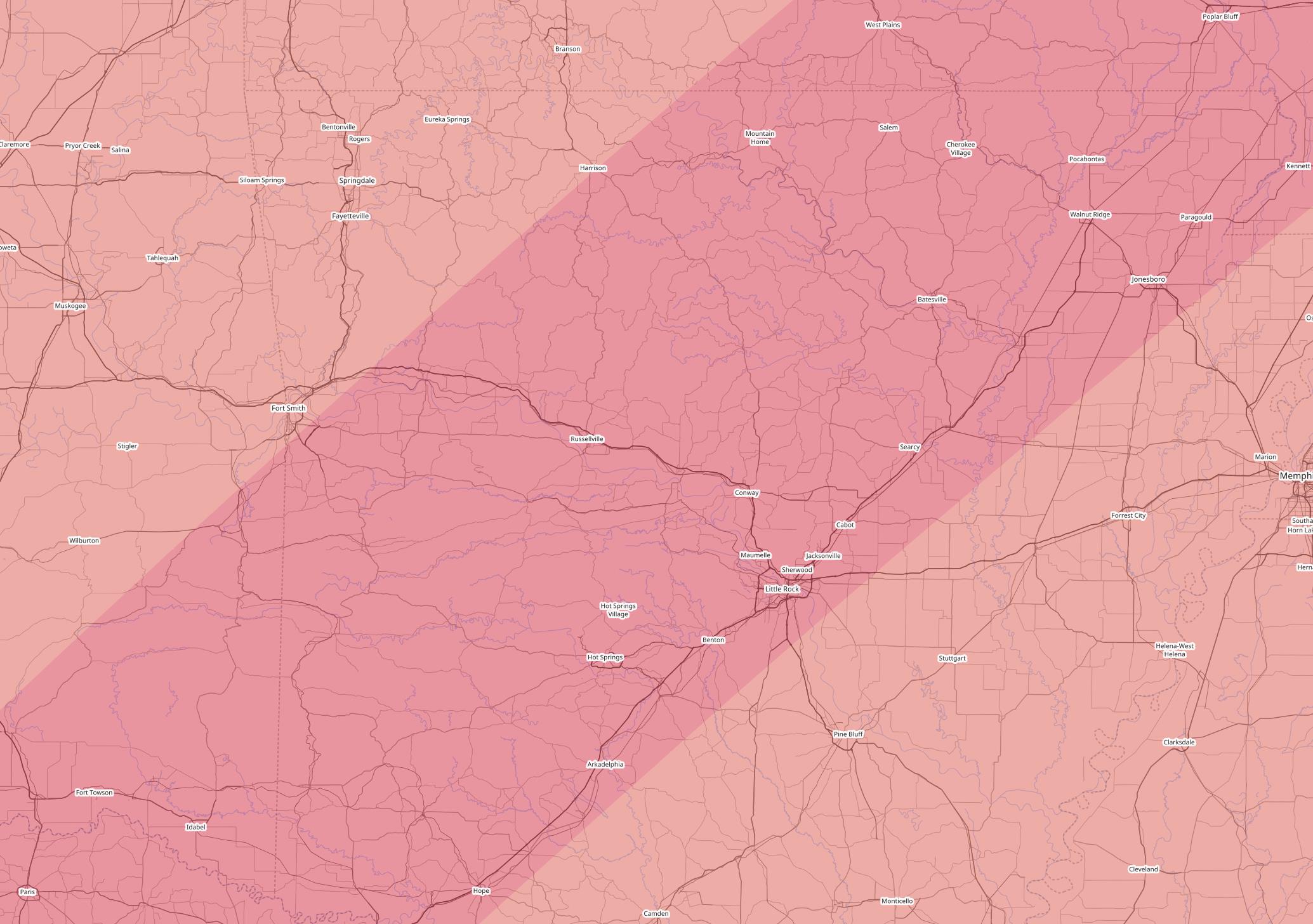 arkansas path of totality eclipse april 8 2024