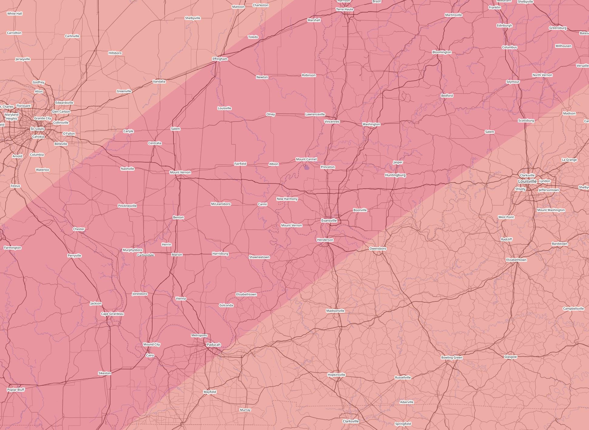 map of illinois total solar eclipse 2024