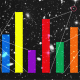 A colorful bar graph highlighting the crisis in cosmology.