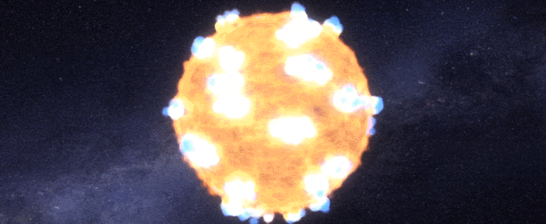 exploding star shockwave evolve from red supergiant