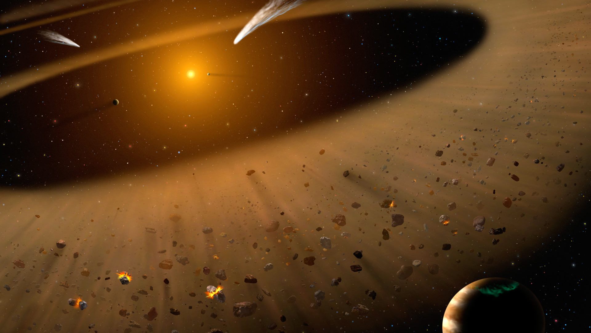 epsilon eridani comet storm