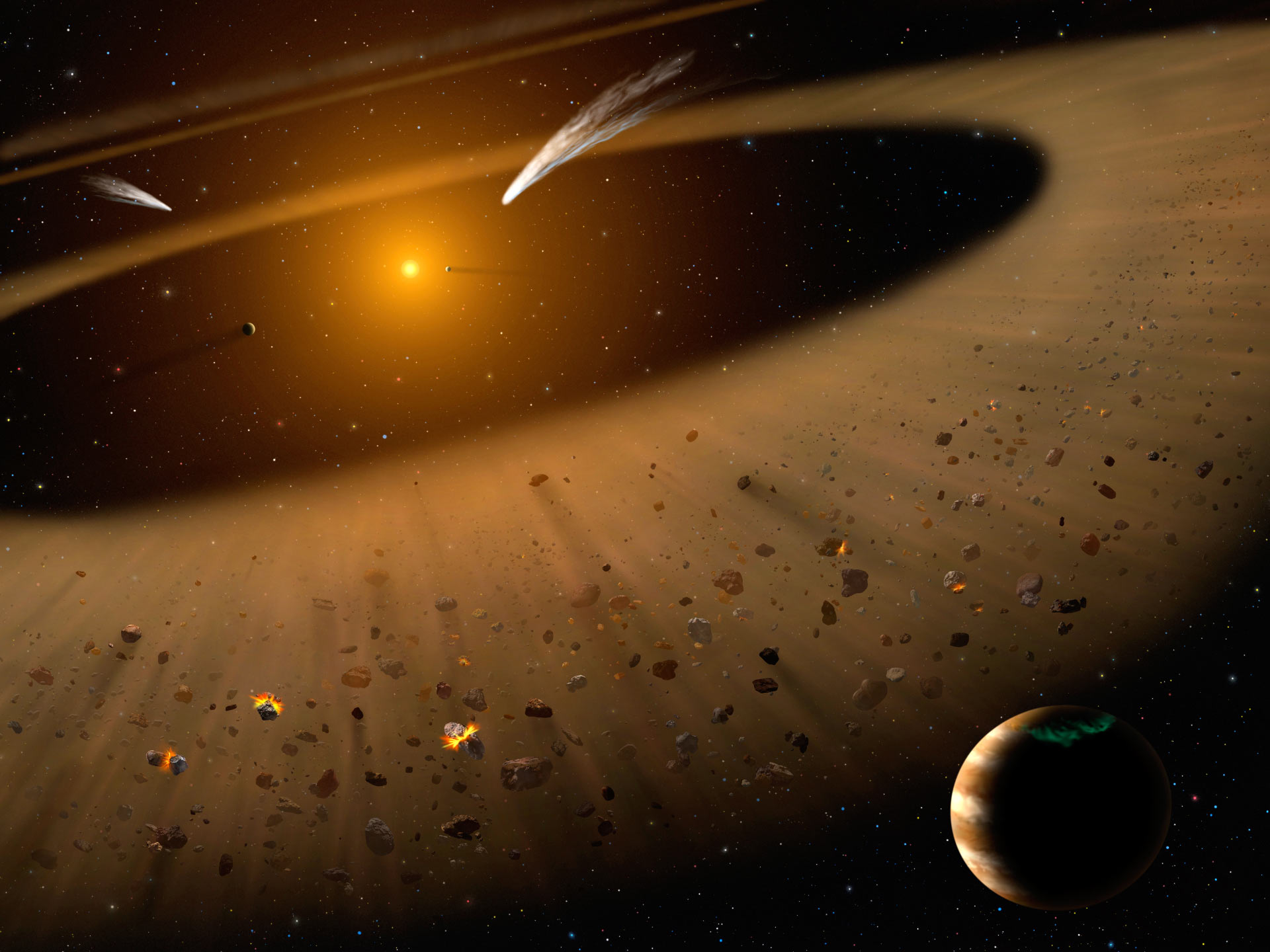 epsilon eridani comet storm