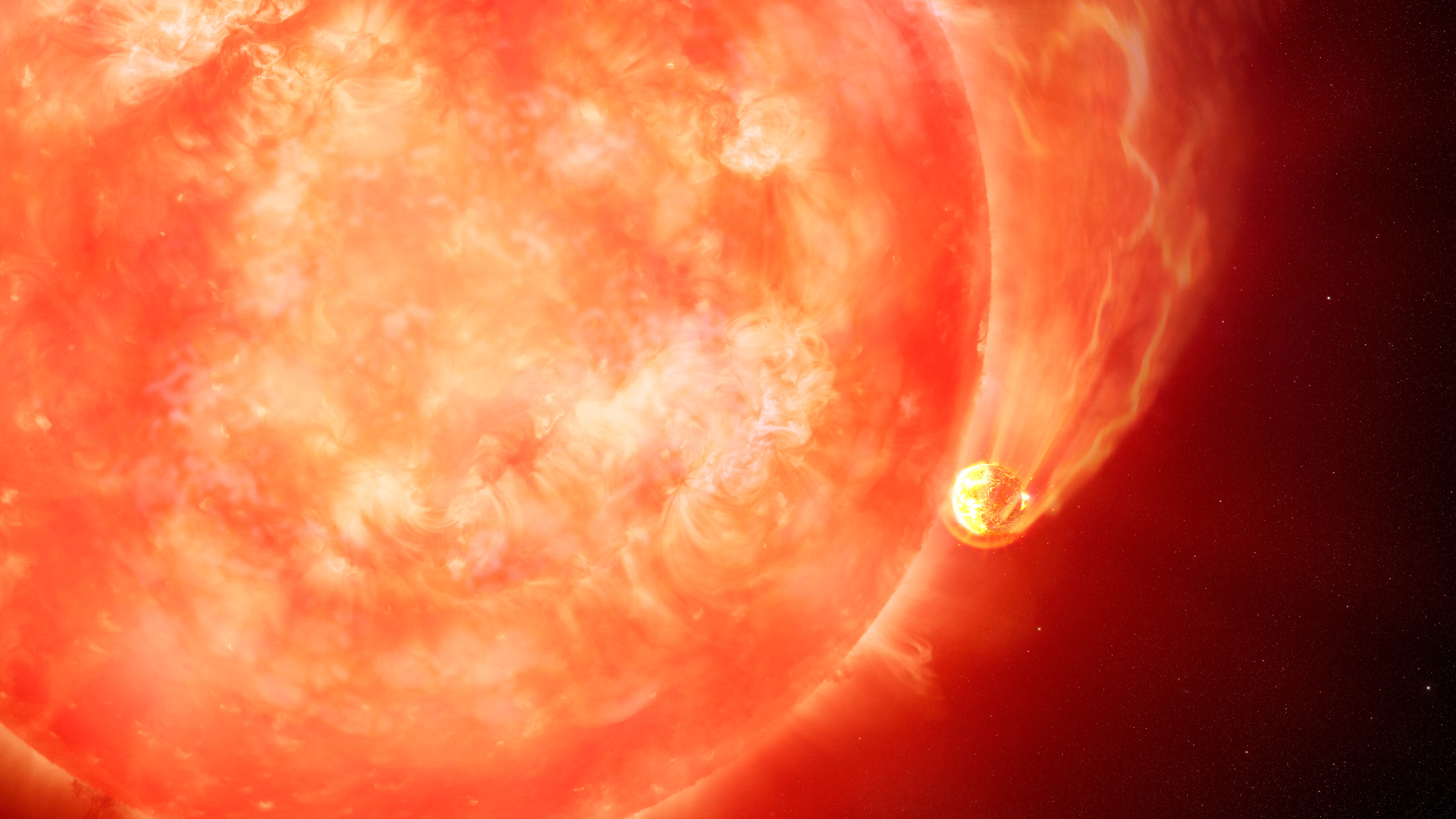 sun red giant swallow planet