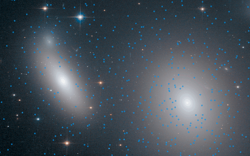 NGC 1277 and NGC 1278 Perseus cluster