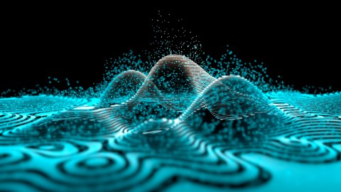 a computer generated image of a wave