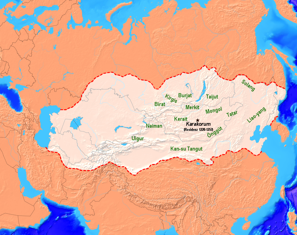 a map of a region with a lot of land.