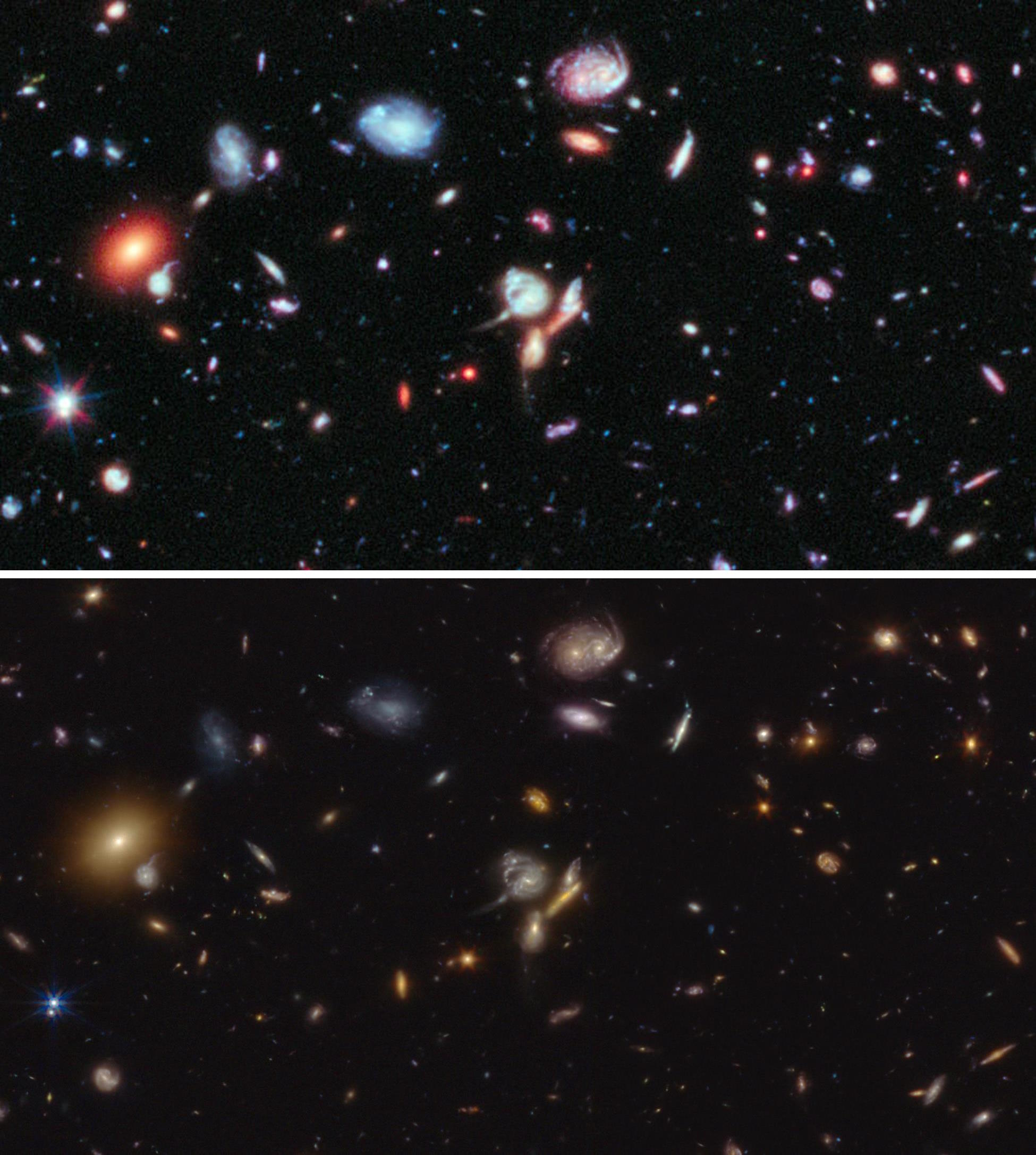 JADES XDF JWST Hubble