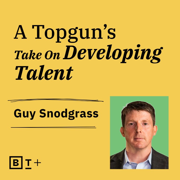 topgun's take on developing talent guy snodgrass.