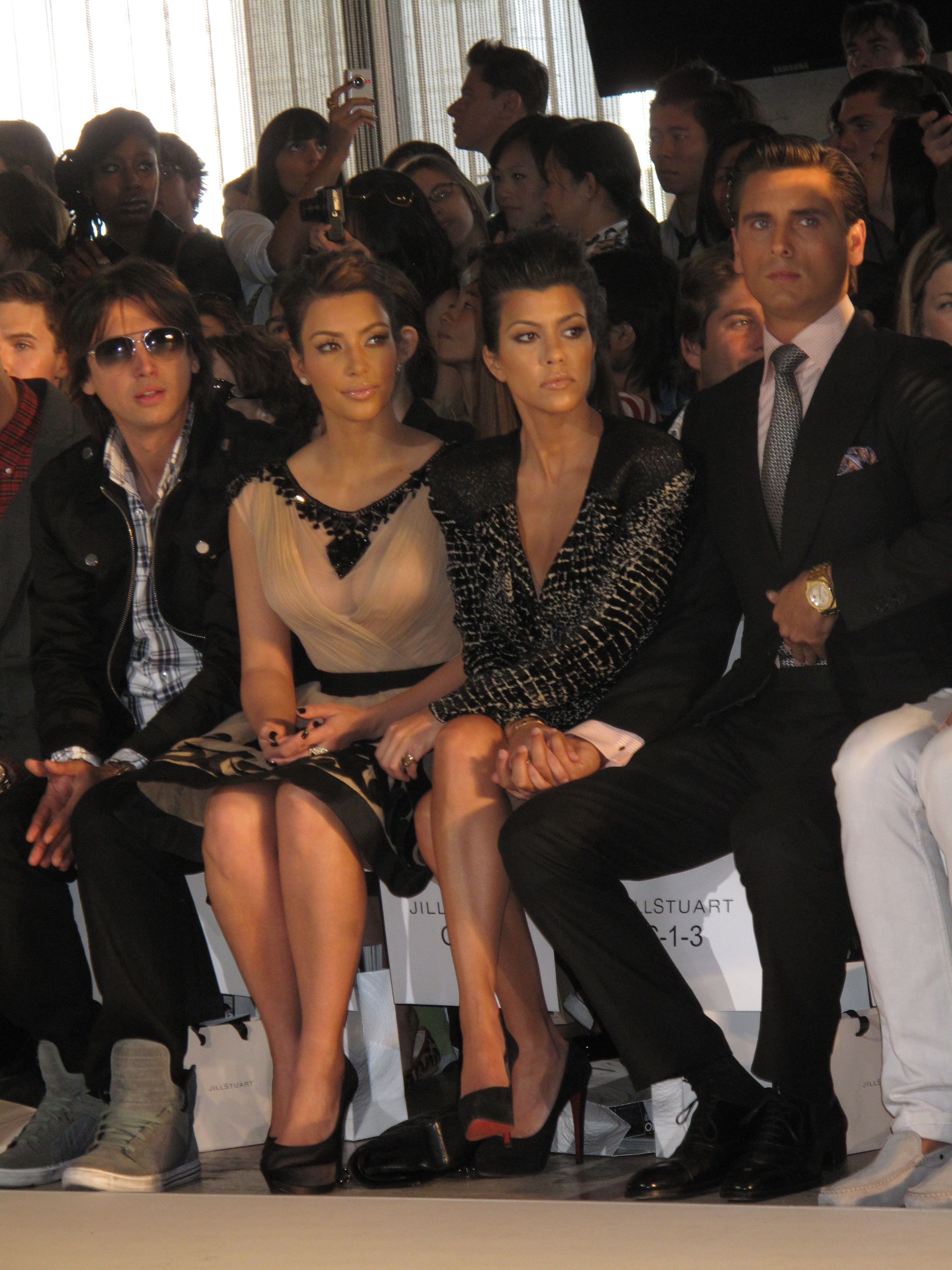 The Kardashian sisters at the Mercedes-Benz Fashion Week 2010