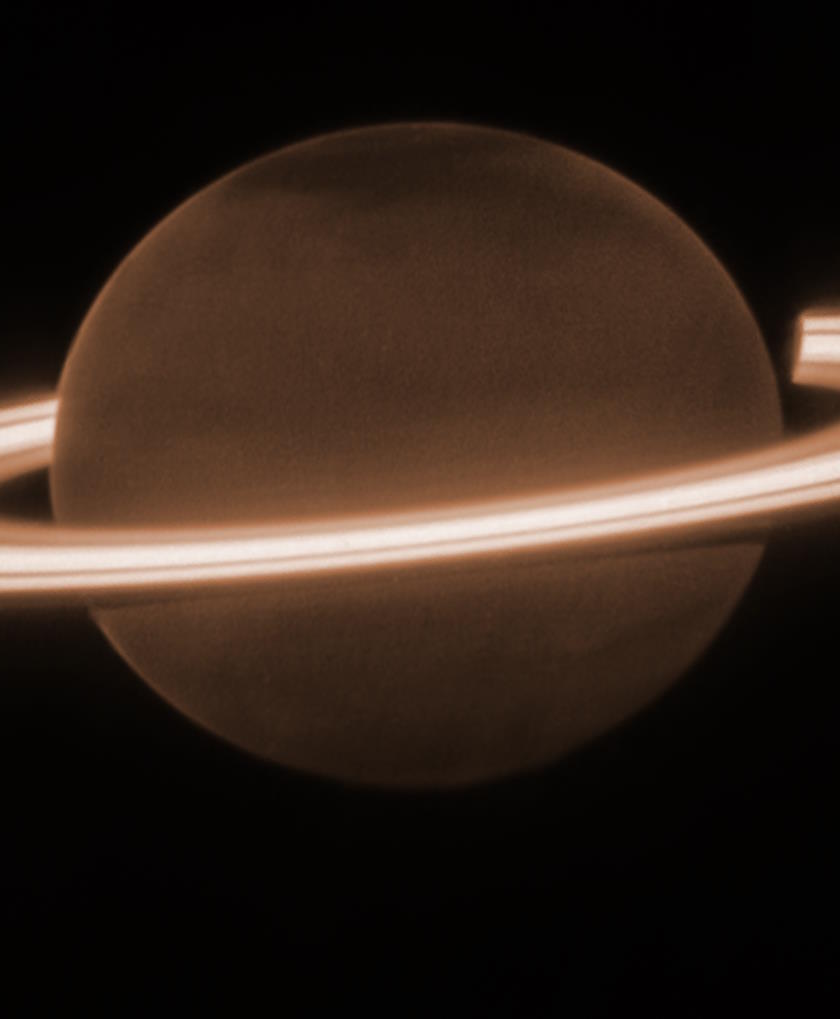 Saturn reflected sunlight JWST