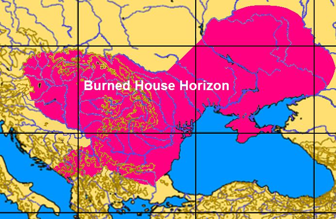 A map displaying the burned house location.