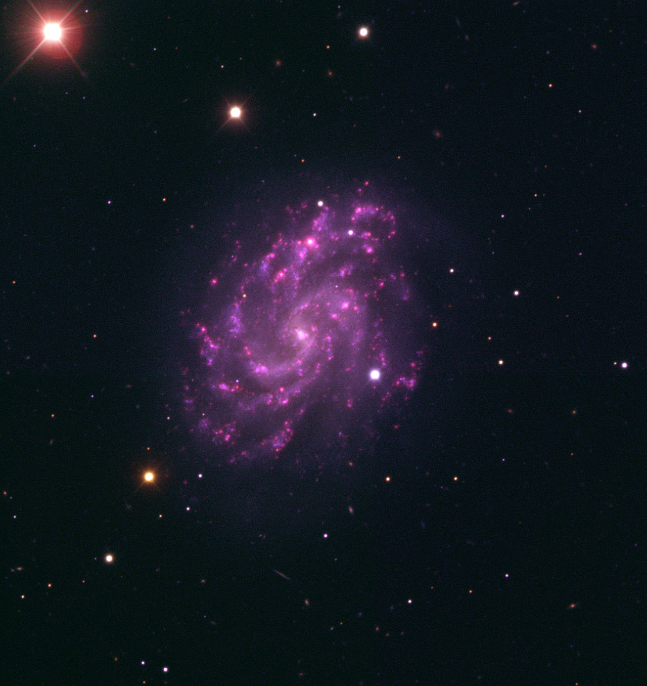 NGC 5584 with supernova SN 2007af