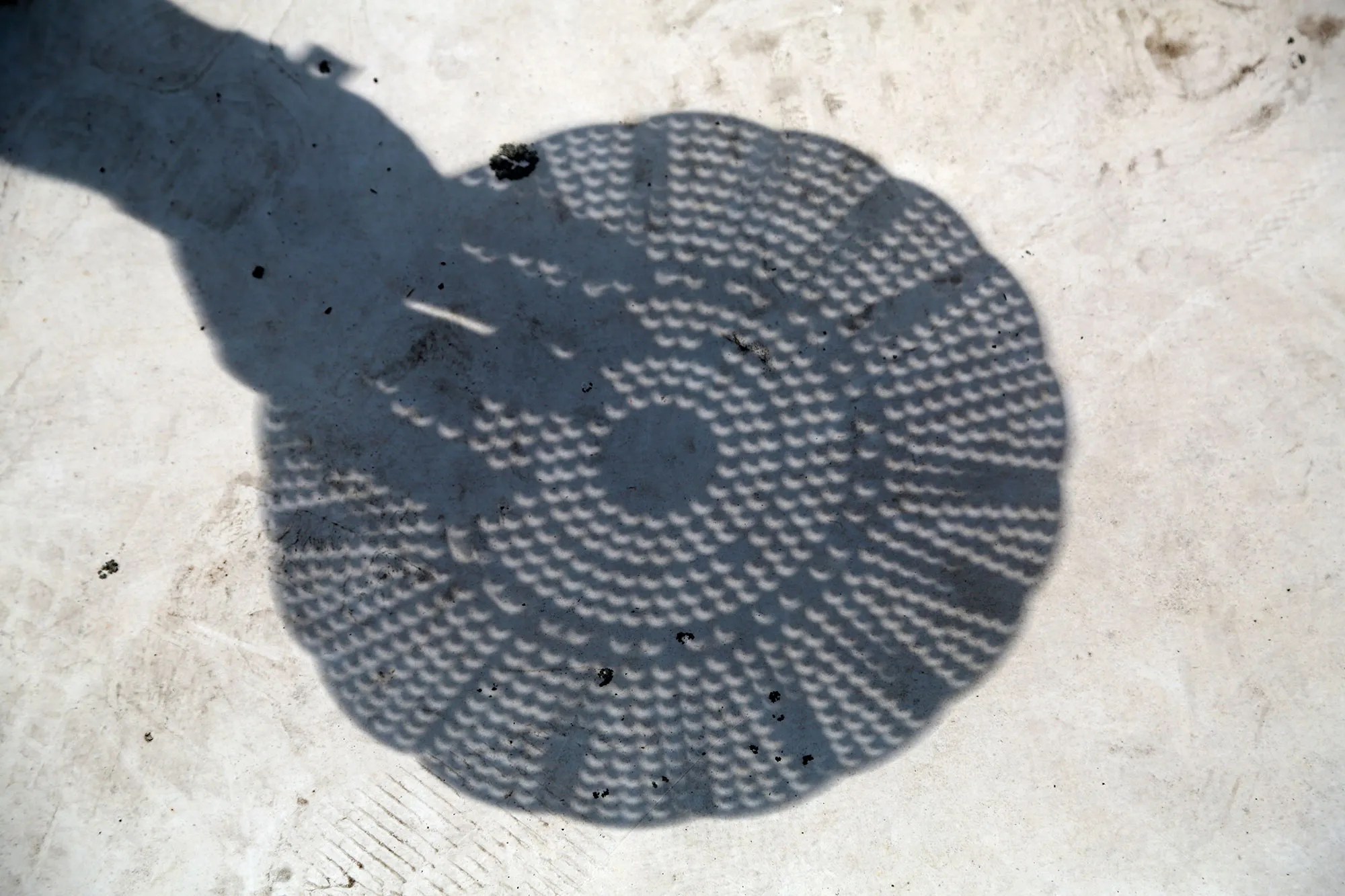 colander project partial solar eclipse