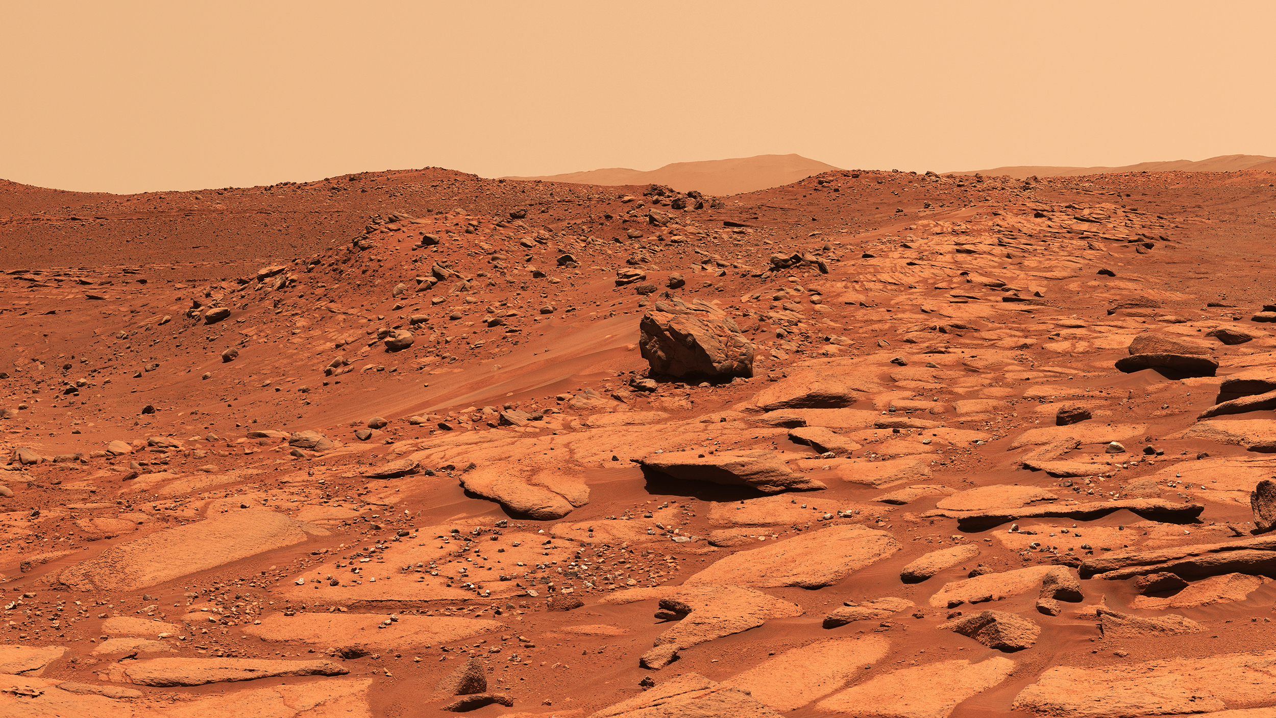 An image of the Martian surface.