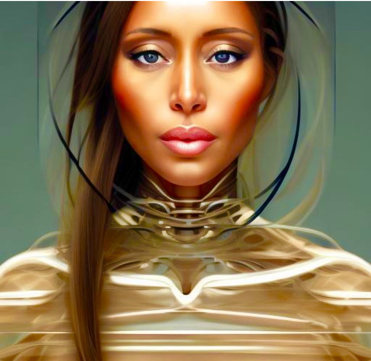 An image of a woman in a space suit.