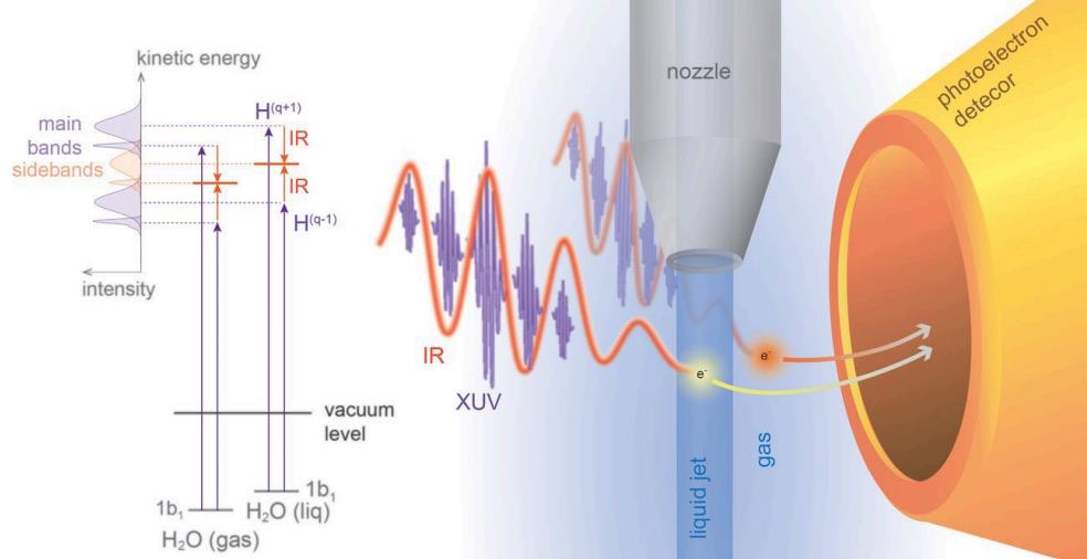 attosecond spectroscopy of liquid water
