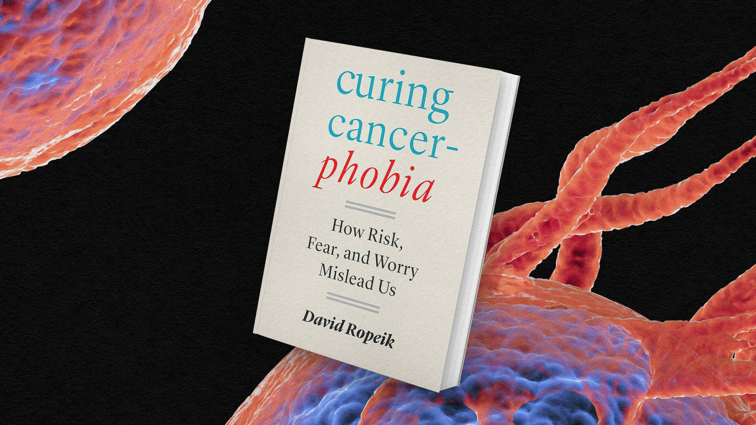 A book titled 'curing cancer phobia' that addresses cancerphobia.