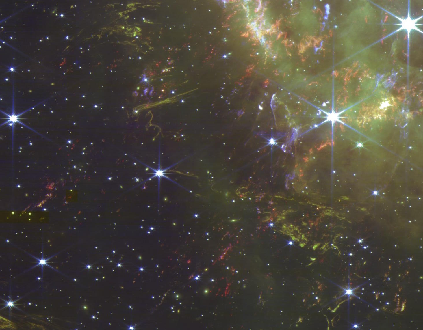 JWST supernova remnant Cas A NIRCam detail wisp edge