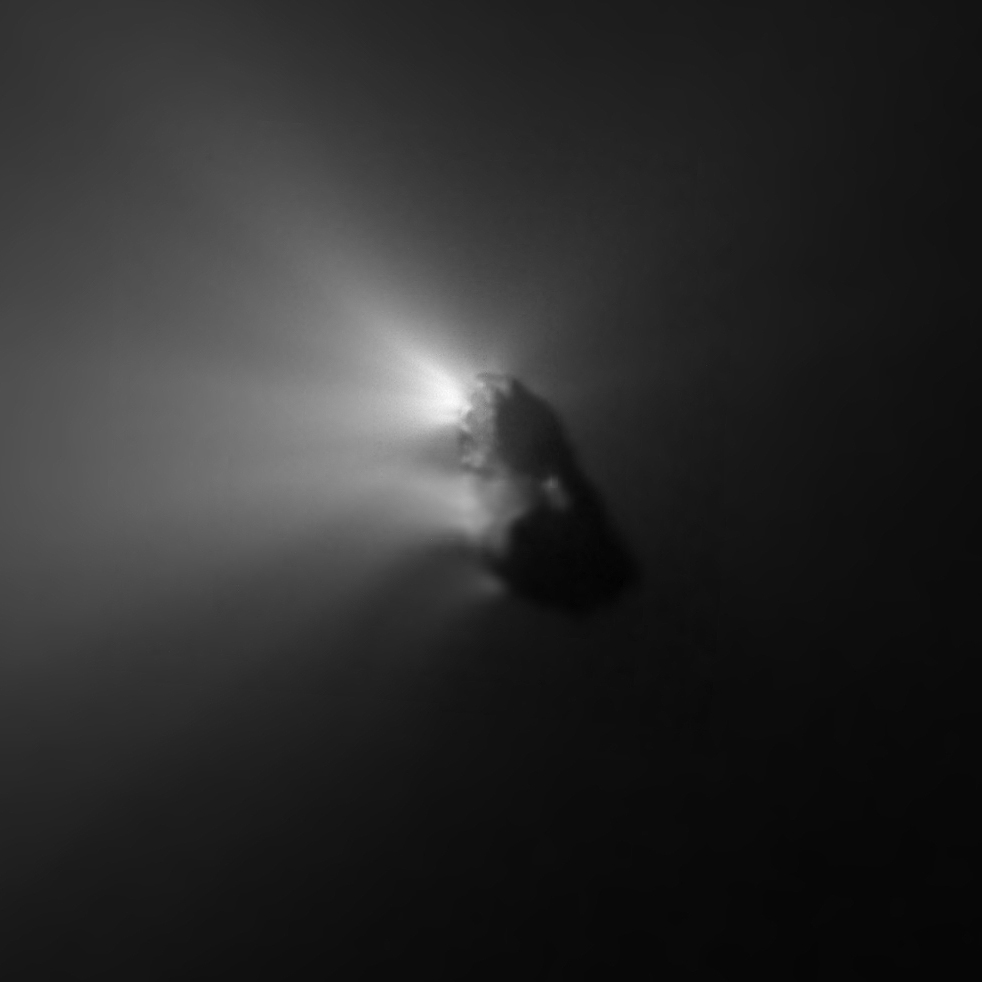 Comet Halley 1p nucleus ESA Giotto up close 1986