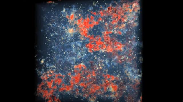 the last of the universe's neutral atoms becoming reionized during the end of the cosmic dark ages