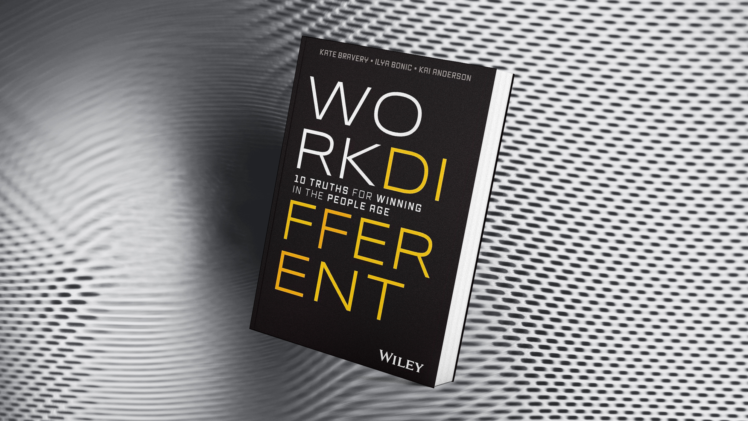 A book cover featuring the words "work ddi" and an intelligence equalizer symbol.