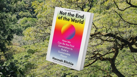 The cover of the book envisions a sustainable future.