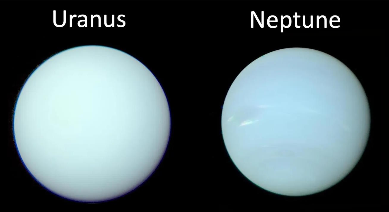 The fate of Uranus and Neptune is depicted against a black background.